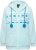 Ulla Popken Plush Alpine Striped Motif Loungewear Hoodie Baby Blue - φούτερ/Φούτερ με κουκούλα - 