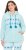 Ulla Popken Plush Alpine Striped Motif Loungewear Hoodie Baby Blue - φούτερ/Φούτερ με κουκούλα - 