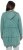 Ulla Popken Tiered Flounce Panel Zip Up Hoodie Green - φούτερ/Φούτερ με κουκούλα - 