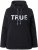 Ulla Popken TRUE Lettering Hoodie Black - φούτερ/Φούτερ με κουκούλα - 