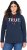 Ulla Popken TRUE Lettering Hoodie Navy Blue - φούτερ/Φούτερ με κουκούλα - 