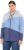 Ulla Popken Color Block Fleece-Lined Hoodie Atlantic Blue - φούτερ/Φούτερ με κουκούλα - 