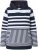 Ulla Popken Oversized Striped Long Sleeve Hoodie Ink Blue - φούτερ/Φούτερ με κουκούλα - 