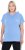Ulla Popken Quick Drying Short Sleeve Hoodie Light Blue - φούτερ/Φούτερ με κουκούλα - 