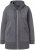 Ulla Popken Decorative Seam Zip-Up Hoodie Graphite Grey - φούτερ/Φούτερ με κουκούλα - 