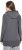 Ulla Popken Decorative Seam Zip-Up Hoodie Graphite Grey - φούτερ/Φούτερ με κουκούλα - 