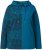 Ulla Popken Split Print LOVE Hoodie Teal - φούτερ/Φούτερ με κουκούλα - 