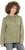 Ulla Popken Mixed Texture Button Down Hoodie Pond Green - φούτερ/Φούτερ με κουκούλα - 