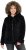 Ulla Popken Teddy Fleece Zip-Up Hoodie Black - φούτερ/Φούτερ με κουκούλα - 