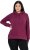 Ulla Popken Relaxed Fit Long Sleeve Hoodie Dark Berry - φούτερ/Φούτερ με κουκούλα - 