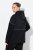 Ulla Popken Mix Fabric Reflective Trim Zip Hoodie Black - φούτερ/Φούτερ με κουκούλα - Ζεστά Φούτερ, Hoodies & Πλεκτά
