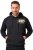 JP1880 Hoodie Breast Print Instinct Black - φούτερ/Φούτερ με κουκούλα - φούτερ/Φούτερ με κουκούλα ανδρικά μεγάλα μεγέθη 