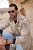 JP1880 Field Jacket with Badges Vintage Look Dark Beige - Μπουφάν - Aνδρικά μπουφαν μεγάλα μεγέθη