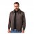 JP1880 Bomber Jacket Faux Leather Dark Brown - Μπουφάν - Aνδρικά μπουφαν μεγάλα μεγέθη