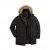 Men Plus Parka With Fur Hood Black - Μπουφάν - Aνδρικά μπουφαν μεγάλα μεγέθη