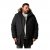 Men Plus Parka With Fur Hood Black - Μπουφάν - Aνδρικά μπουφαν μεγάλα μεγέθη