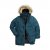 Men Plus Parka With Fur Hood Dark Green - Μπουφάν - Aνδρικά μπουφαν μεγάλα μεγέθη