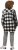 Ulla Popken Mixed Plaid Long Sleeve Button Down Shacket Black - Μπουφάν - 