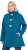 Ulla Popken HYPRAR Water-Repellent Softshell Jacket Teal - Μπουφάν - 