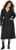 Ulla Popken Denim Acid Wash Trench Coat Black - Μπουφάν - 