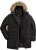 Men Plus Parka With Fur Hood Black - Μπουφάν - Aνδρικά μπουφαν μεγάλα μεγέθη