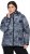 Ulla Popken HYPRAR Quilted Abstract Print Jacket Black - Μπουφάν - 