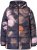 Ulla Popken HYPRAR Water-Repellent Allover Print Jacket Black - Μπουφάν - 