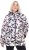 Ulla Popken HYPRAR Water-Repellent Allover Print Jacket Pale Beige - Μπουφάν - 