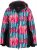Ulla Popken HYPRAR Graphic Stripe Fully Lined Ski Jacket Teal - Μπουφάν - 