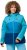 Ulla Popken HYPRAR Colorblock Fully Lined Ski Jacket Bright Turquoise - Μπουφάν - 