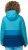 Ulla Popken HYPRAR Colorblock Fully Lined Ski Jacket Bright Turquoise - Μπουφάν - 