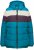 Ulla Popken HYPRAR Striped Triple Function Fully Lined Quilted Jacket Dark Petrol - Μπουφάν - 