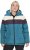 Ulla Popken HYPRAR Striped Triple Function Fully Lined Quilted Jacket Dark Petrol - Μπουφάν - 