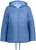 Ulla Popken Reversible Butterfly Print Fully Lined Quilted Jacket Blue Denim - Μπουφάν - 