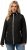 Ulla Popken Hyprar Quilt Mix Jacket Black - Μπουφάν - 