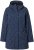 Ulla Popken Raindrop Print Longline Waterproof Jacket Navy - Μπουφάν - 
