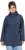 Ulla Popken Raindrop Print Longline Waterproof Jacket Navy - Μπουφάν - 