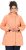 Ulla Popken Raindrop Print Longline Waterproof Jacket Mandarin - Μπουφάν - 