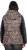 Ulla Popken HYPRAR Leopard And Leather Look Quilted Jacket Black - Μπουφάν - 