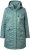 Ulla Popken HYPRAR Drawstring Waist Parka Grey Green - Μπουφάν - 