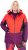Ulla Popken HYPRAR Performance Colorblock Ski Jacket Coral - Μπουφάν - 