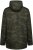 Kam Jeans KV143 Camo Print Hooded Coat Khaki - Μπουφάν - Aνδρικά μπουφαν μεγάλα μεγέθη