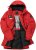 JAY-PI Warm Quilted Parka Dual Function Windproof and Water Repellent Red - Μπουφάν - Aνδρικά μπουφαν μεγάλα μεγέθη