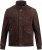 JP1880 Leather Jacket Goat Suede Espresso Brown - Μπουφάν - Aνδρικά μπουφαν μεγάλα μεγέθη
