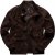 JP1880 Leather Jacket Goat Suede Espresso Brown - Μπουφάν - Aνδρικά μπουφαν μεγάλα μεγέθη