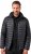 JAY-PI Lightly Quilted Jacket with a Hoodie Black - Μπουφάν - Aνδρικά μπουφαν μεγάλα μεγέθη