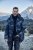 JP1880 Quilted Parka with Camouflage Drawstring Waist Black - Μπουφάν - Aνδρικά μπουφαν μεγάλα μεγέθη