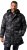 JP1880 Quilted Parka with Camouflage Drawstring Waist Black - Μπουφάν - Aνδρικά μπουφαν μεγάλα μεγέθη
