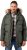 JP1880 Quilted Parka Lightweight and Warm with Faux Fur Hood Dark Green - Μπουφάν - Aνδρικά μπουφαν μεγάλα μεγέθη