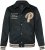 JP1880 Blouson Velour with Chest Embroidery Dark Green - Μπουφάν - Aνδρικά μπουφαν μεγάλα μεγέθη